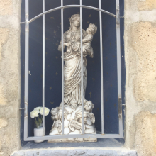 Retour de la statue "Vierge et l'enfant " de Grisy-les-Plâtres.