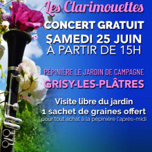 Samedi 25 juin : un après-midi musical et fleuri dans le "Jardin de campagne " à Grisy-les-Plâtres.