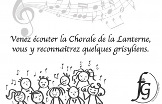 Vendredi 21 avril à partir de 20h00 : la chorale " La lanterne" s'invite à Grisy-les-Plâtres.