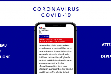 Covid 19 : attestation numérique de déplacement dérogatoire.