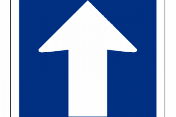 Panneau sens unique