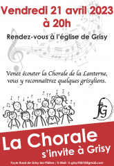 Chorale " La lanterne " à Grisy le 210423