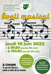 Eveil musical petite enfance 15 juin 2023