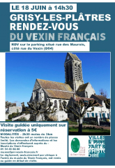 PNR : visite guidée de Grisy-les-Plâtres le 18 juin 2023