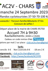 Rndos cyclotourisme à Chars