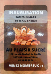Inauguration de la boulangerie-pâtissserie de Grisy