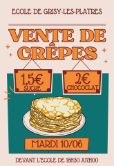 Vente de crèpes