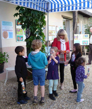 3ème salon de peinture des élèves de Catherine Kret et résultats du concours de dessins d'enfants.