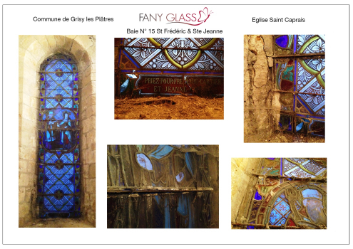  Restauration des vitraux de l’église St Caprais. de Grisy-les-Plâtres.(2)
