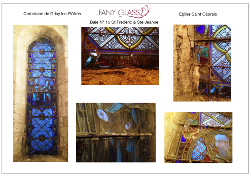 Restauration des vitraux de l’église St Caprais. de Grisy-les-Plâtres.(2)