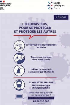 Coronavirus : consignes sanitaires