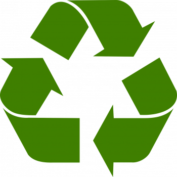 Recyclage de déchets verts.