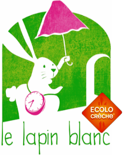 Logo crèche "Le lapin blanc".