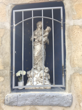 Statue " Vierge et l'enfant ' de Grisy-les-Plâtres