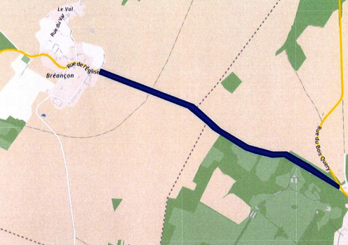 Réfection du tapis routier entre Grisy-les-Plâtres et Bréançon