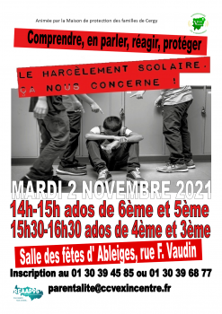 Débat Vexin centre sur le harcèlement.