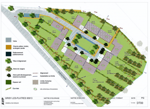 Plan hameau du moulin,
