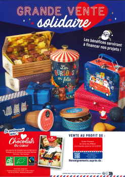 Vente de chocolats de Noël via l'école de Grisy.