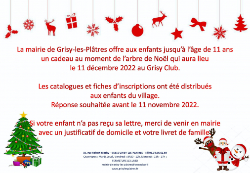 Noël des nefants de Grisy 2022