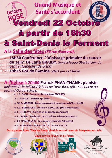Santé et musique : octobre rose