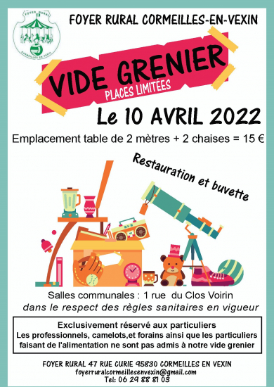 Vide grenier à Cormeilles en Vexin