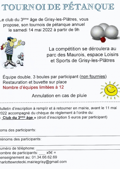 Tournois de pétanque 140522