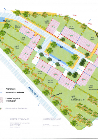 Hameau du moulin : plan projet