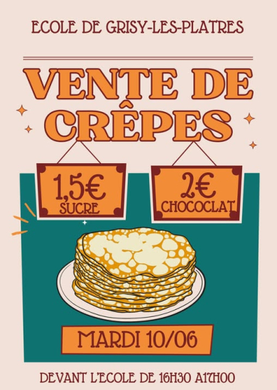Vente de crèpes