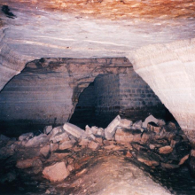 Carrière de gypse de Grisy-les-Plâtres (Cliché G Girout)