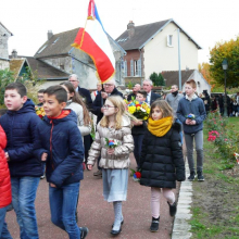 Commémoration du centenaire de l'armistice de 1918 à Grisy-les-Plâtres : reportage