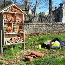 Hôtel des insectes du rond-point de Grisy-les-Plâtres