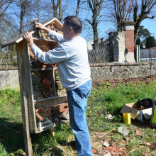 Hôtel des insectes du rond-point de Grisy-les-Plâtres