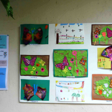 3ème salon de peinture des élèves de Catherine Kret et résultats du concours de dessins d'enfants