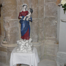 Statue "La vierge et l'enfant" restaurée : bénédiction le 05/11/17