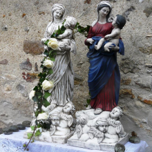 Statue "La vierge et l'enfant" restaurée : bénédiction le 05/11/17