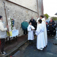 Statue "La vierge et l'enfant" restaurée : bénédiction le 05/11/17