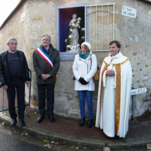 Statue "La vierge et l'enfant" restaurée : bénédiction le 05/11/17