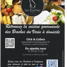 Nouveau partenariat de bouche à Grisy-les-Plâtres avec la rôtisserie " Les broches du Vexin ".