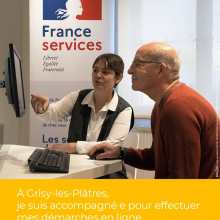Ouverture à Grisy-les-Plâtres d'un point relais " France services " avec LA POSTE.