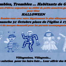 Dimanche 31 octobre : Halloween, tremblez-tremblez habitants de Grisy !