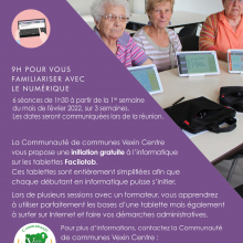 Pour les seniors : initiation au numérique avec les tablettes Facilotab