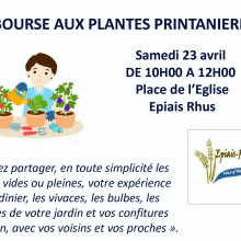 Samedi 23 avril 2022 : bourse printanière aux plantes d'Epiais -Rhus.
