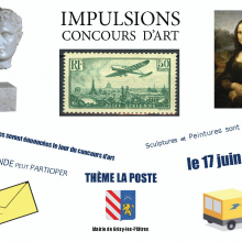 La poste d’aujourd’hui ou à travers les âges : concours d'art de l'agence postale communale de Grisy-les-Plâtres.