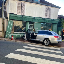 Dimanche 24 juillet à 06h38 : nouvel accident routier à Grisy-les-Plâtres : dégâts humains et matériels importants.