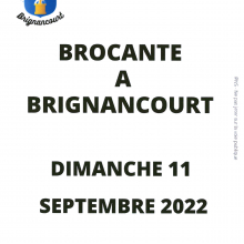 Dimanche 11 septembre : brocante à Brignancourt