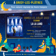 Samedi 23 juillet : le Vexin fait son cinéma à Grisy-les-Plâtres : accès gratuit.