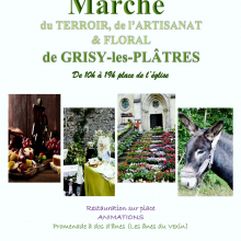 Dimanche 02 octobre 2022 : marché du terroir, de l'artisanat et de l'art floral à Grisy-les-Plâtres