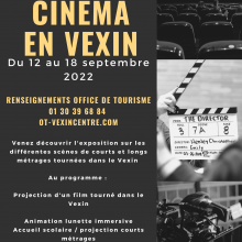 Du lundi 12 au dimanche 18 septembre :  cinéma en Vexin
