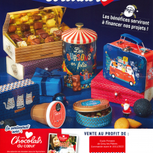 Vente de chocolat de Noël via l'école de Grisy-les-Plâtres.