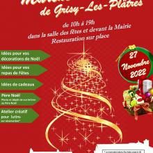 Dimanche 27 novembre : marché de Noël à Grisy-les-Plâtres.